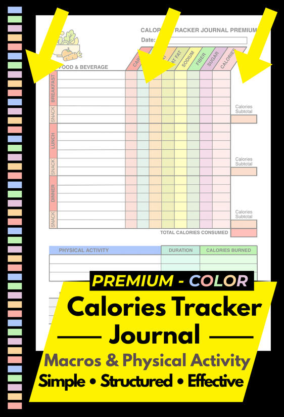 CALORIES TRACKER COLOR