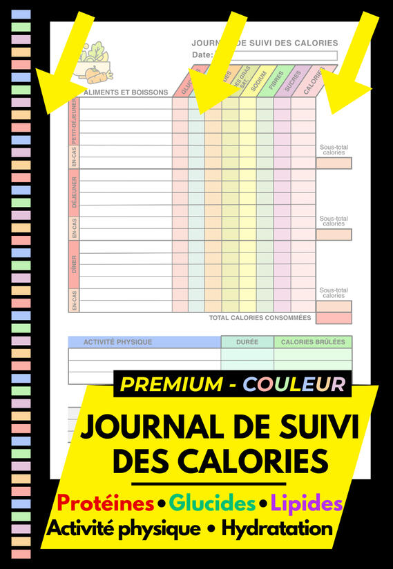 SUIVI CALORIES PREMIUM COULEUR